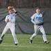 Skyline junior Justin Woods catches a ball in the outfield during a game against Chelsea on Monday, April 22. Daniel Brenner I AnnArbor.com